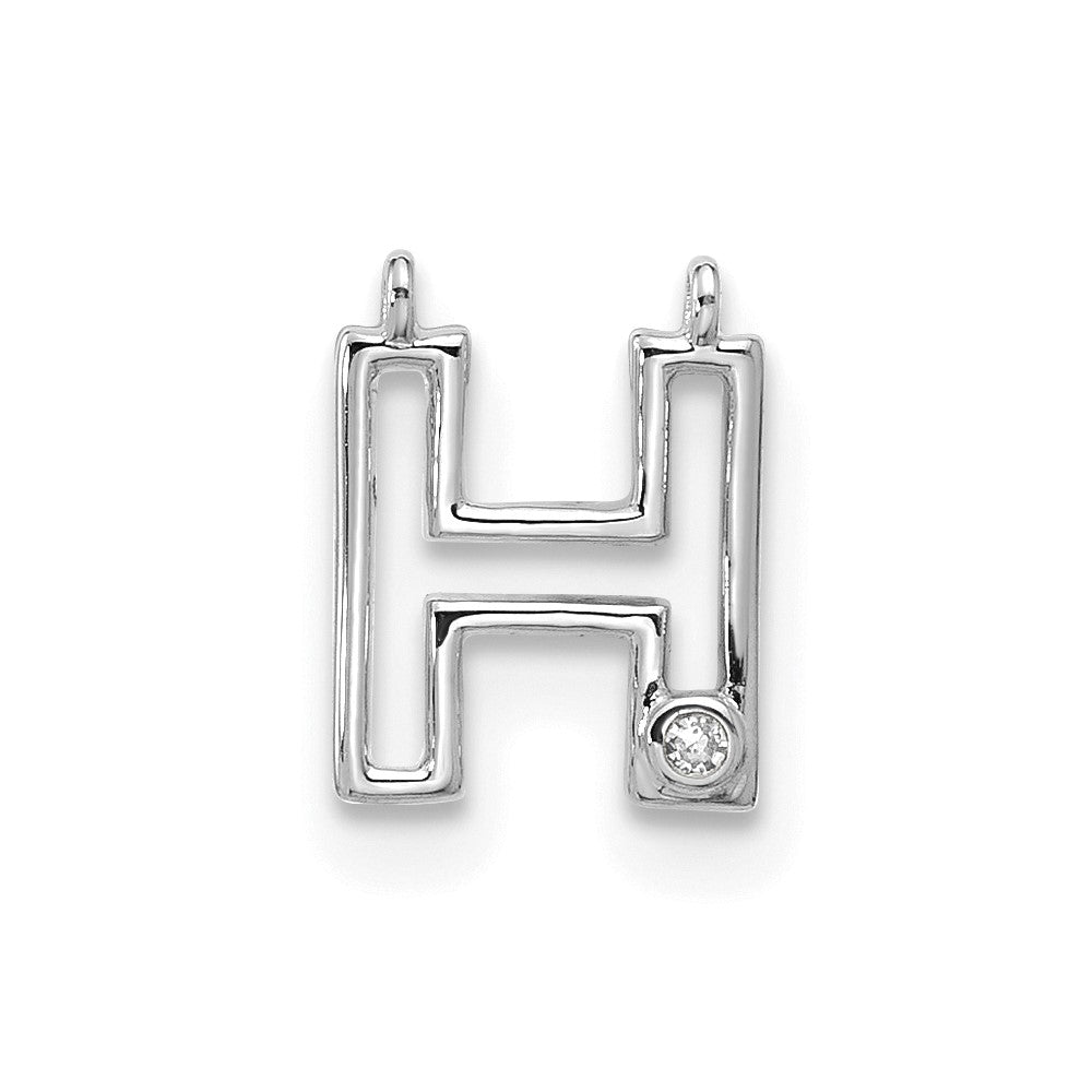 Stella & Dot 10kw Diamond Initial H Charm Element