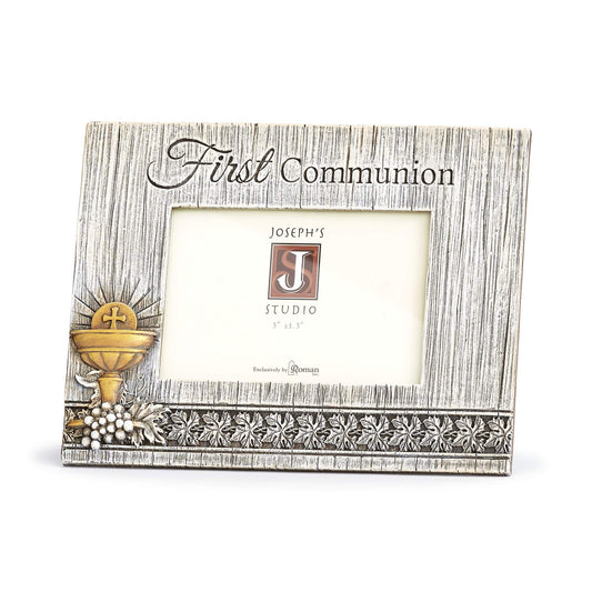 Roman 602061 Joseph Studio Distressed Communion Frame, 6-inch Height, Resin