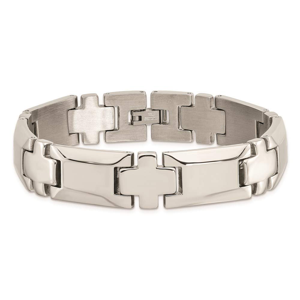 Stainless Steel Polished 8.5in Bracelet 8.5 inches