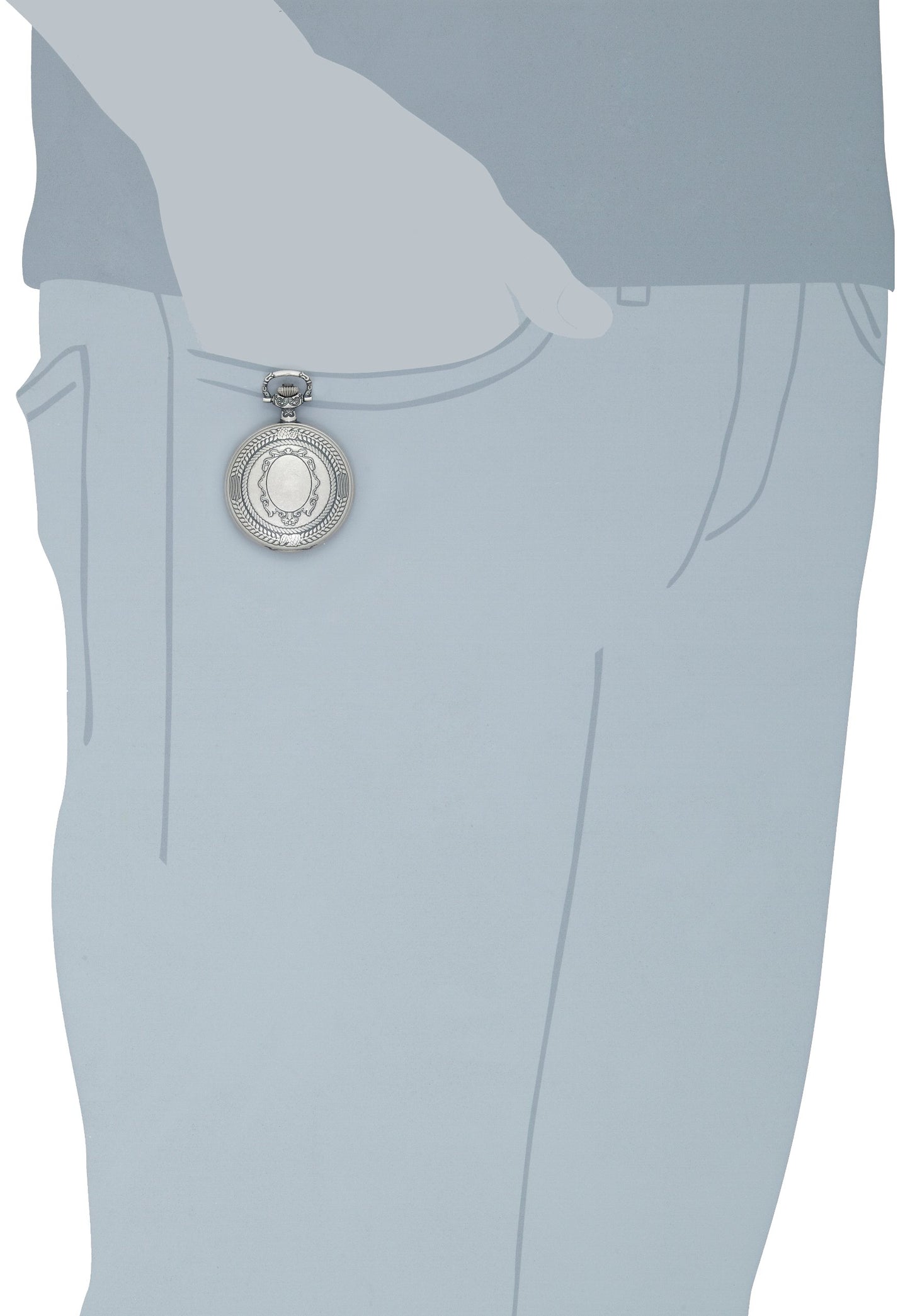 Charles-Hubert Paris Men's 3920 Classic Collection Pocket Watch