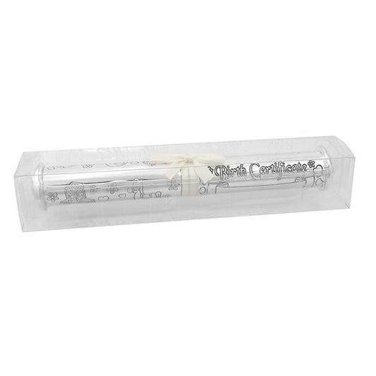 Birth Certificate Holder, Silver