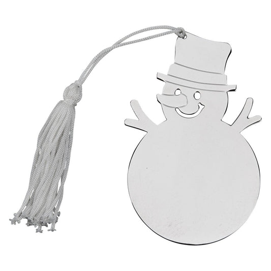 Snowman Ornament with White Tassel