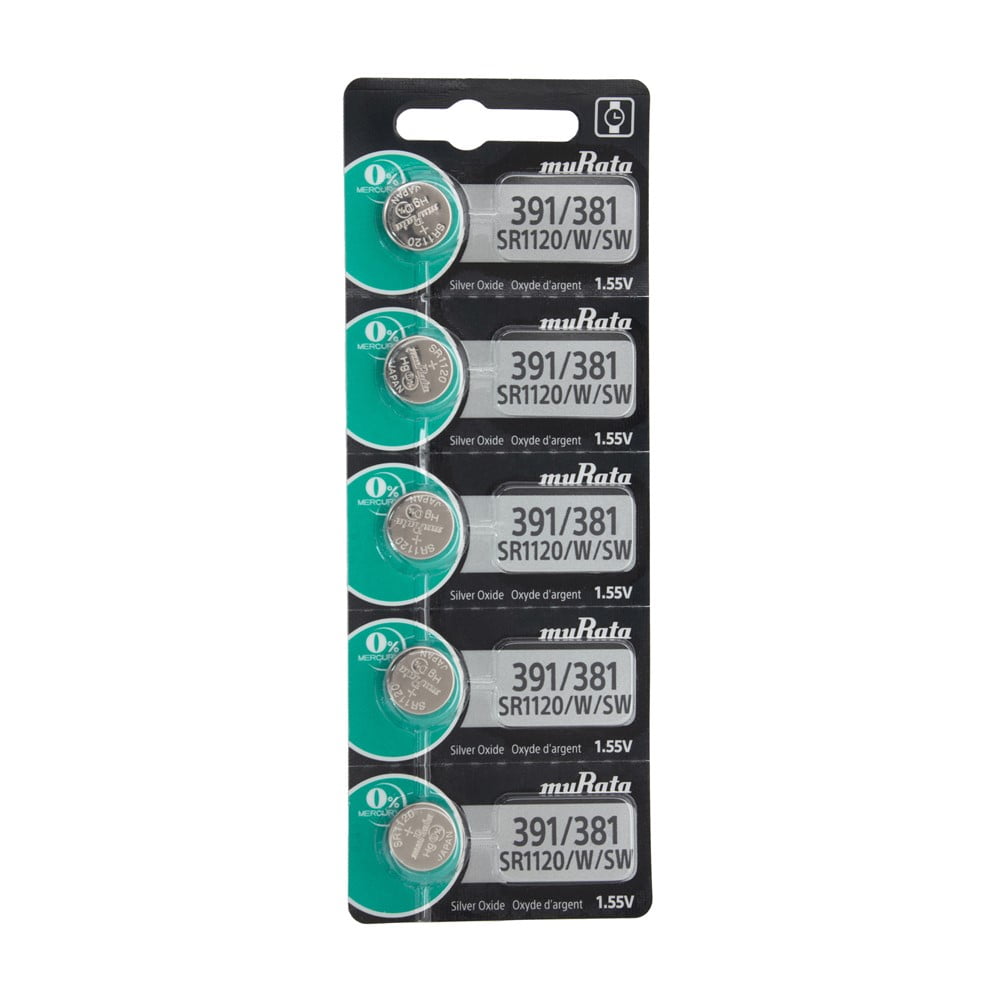 Pkg/5 Type 391/381 MuRata Watch Battery Tear Strip QSWB391