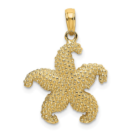 14K Starfish Charm Yellow Gold