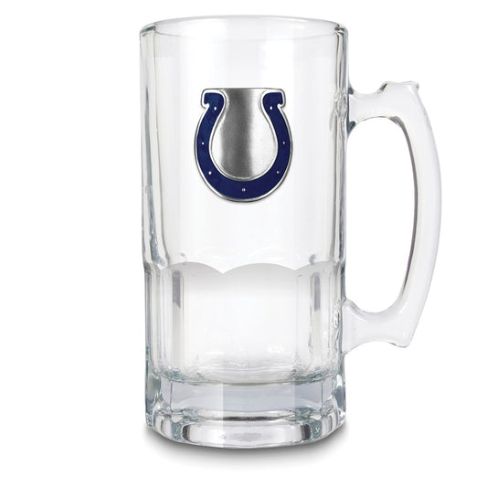 NFL Indianapolis Colts Glass 32 ounce Macho Mug with Emblem