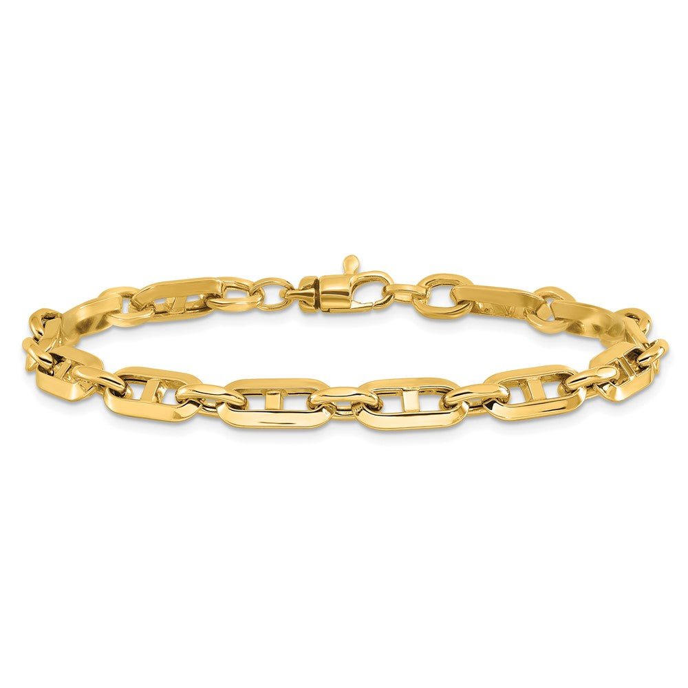 14K Polished Fancy Link Bracelet 7.5  inches