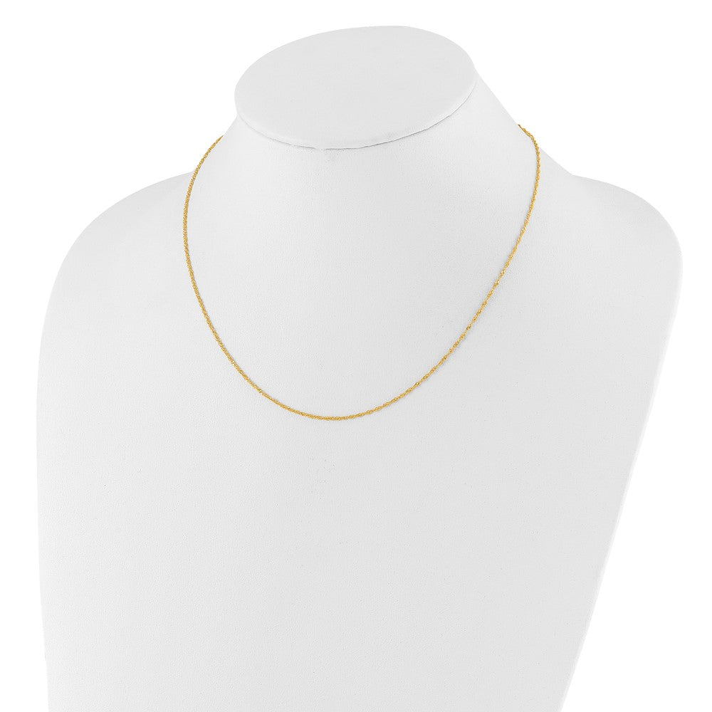 10k 1.25mm Singapore 1in+1in Adjustable Chain