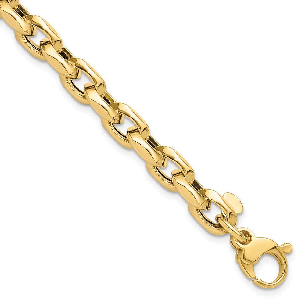 14K Polished Fancy Link Bracelet 7.5  inches