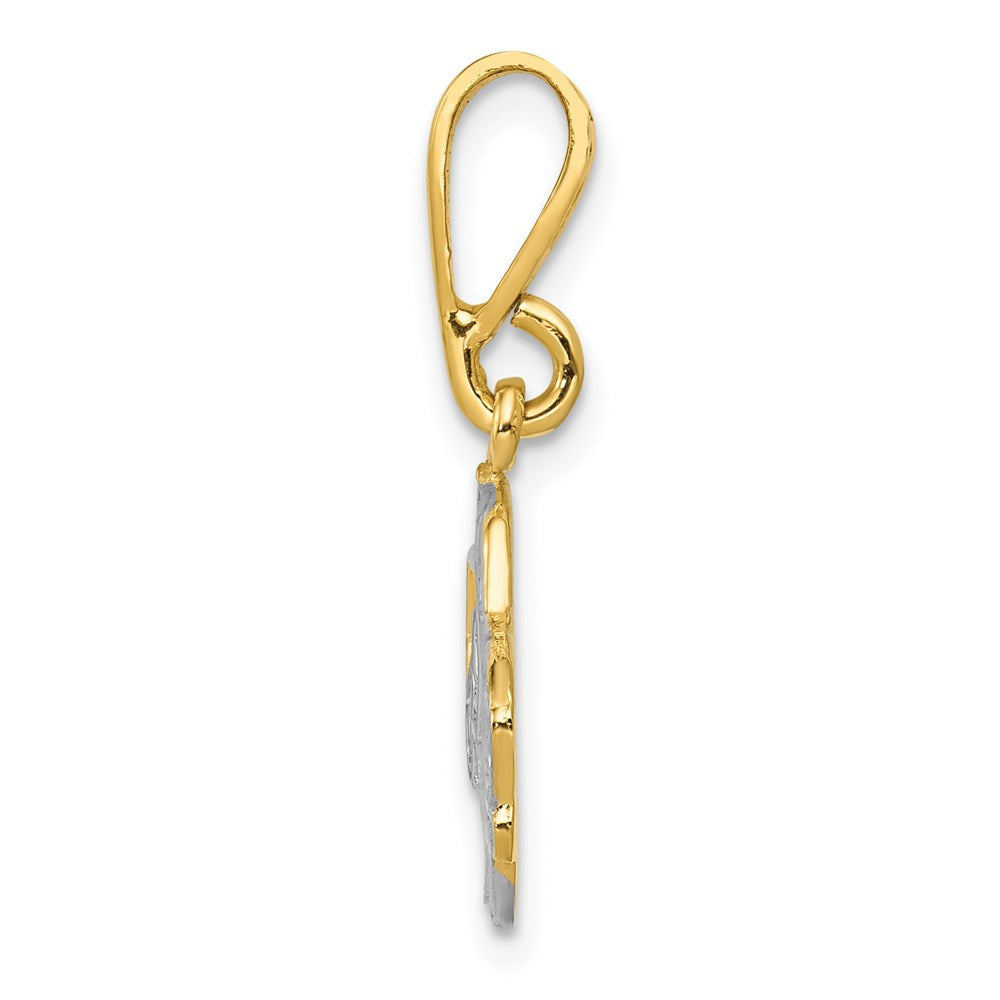 14k w/Rhodium Pick-up Truck Pendant