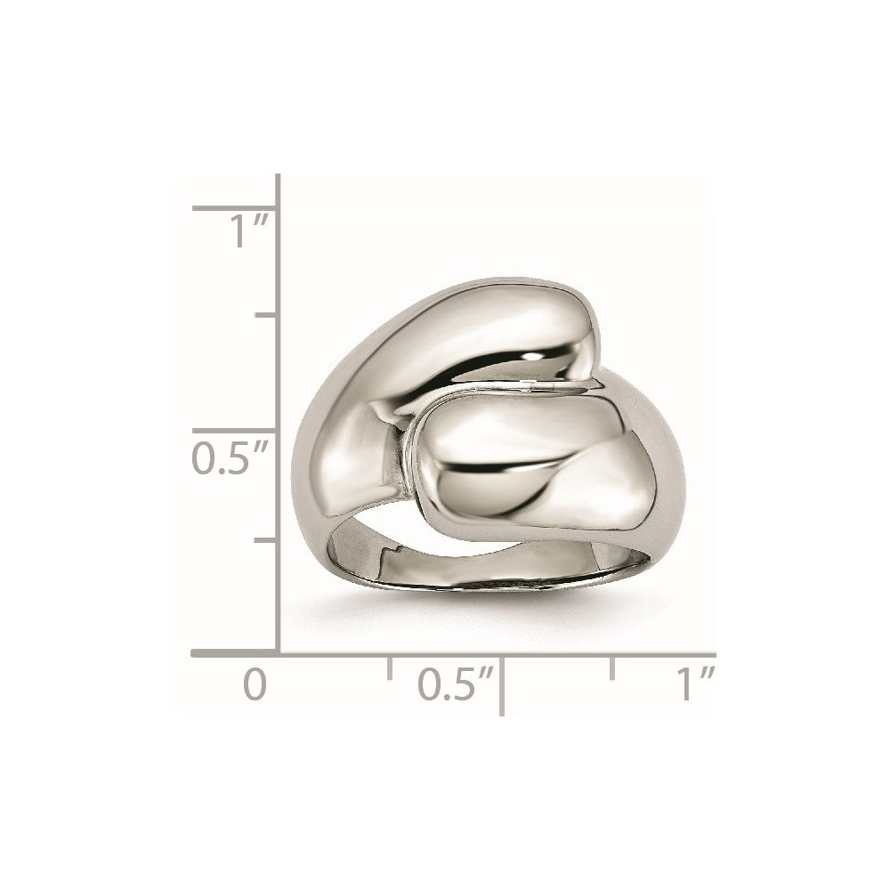 Stainless Steel Polished Size 8 Ring