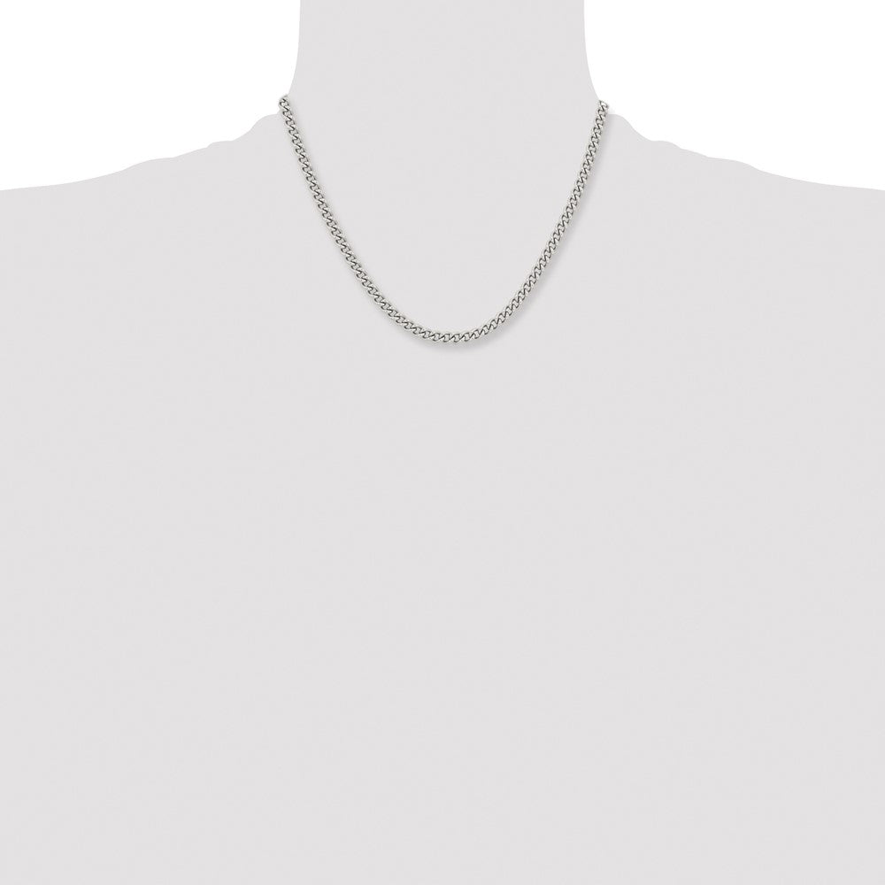 Stainless Steel Polished 5.3mm 18in Round Curb Chain