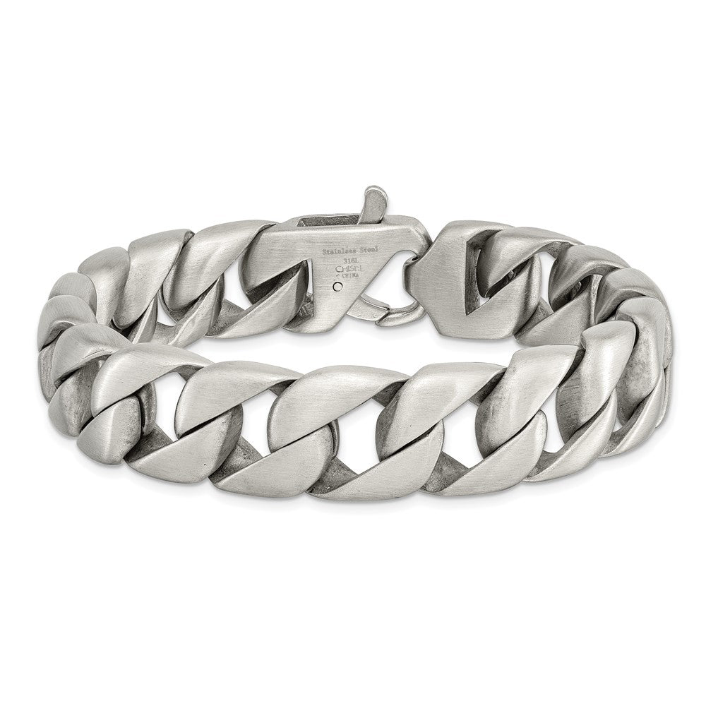 Stainless Steel Brushed 8.5in Bracelet 8.5 inches