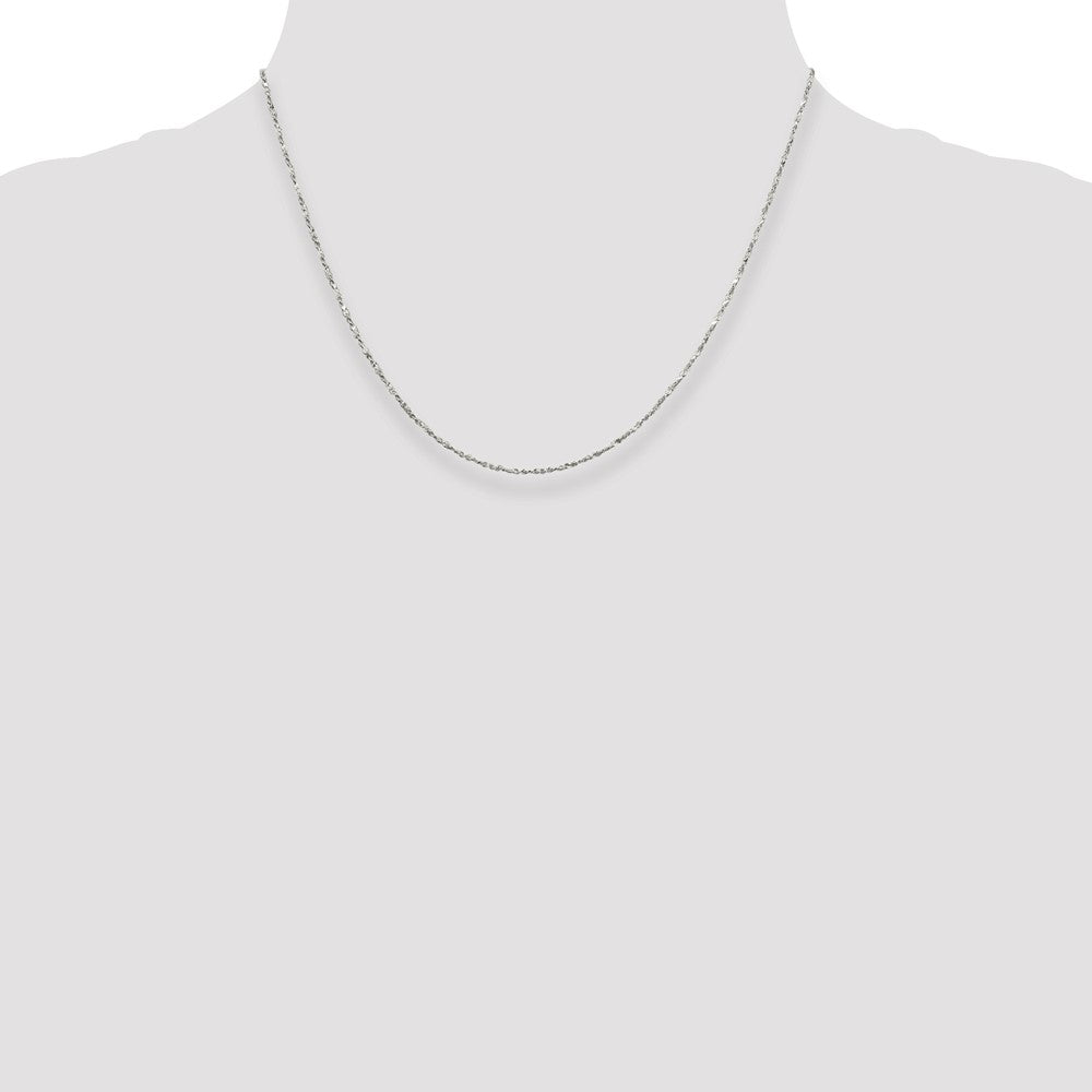 Sterling Silver 1.4mm Twisted Serpentine Chain 18 Inches