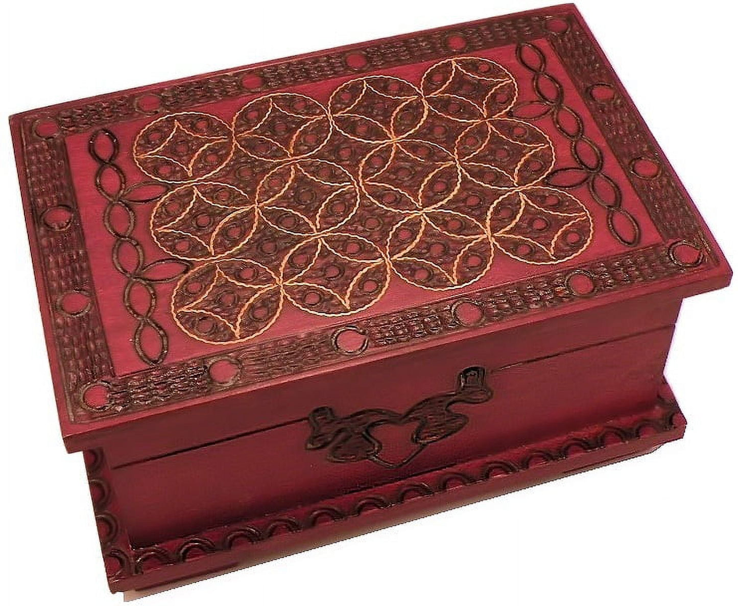 Wooden Medium Celtic Top Puzzle Box GM8524