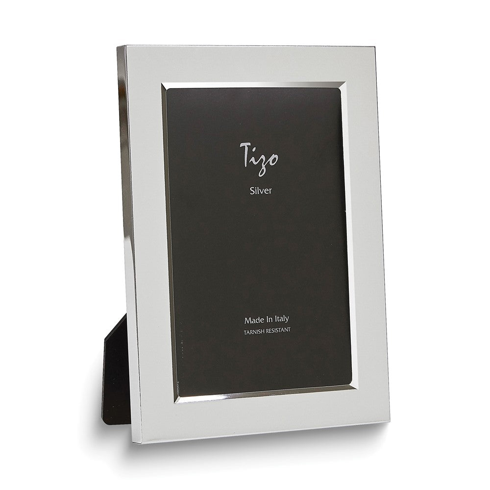 Tizo Italian Silverplate Plain 5x7 Picture Frame