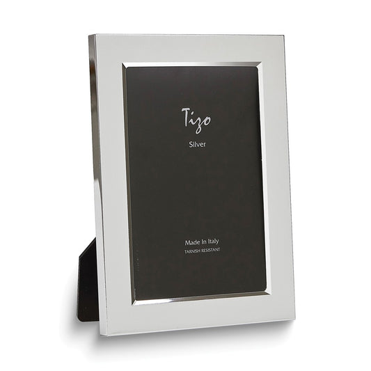 Tizo Italian Silverplate Plain 5x7 Picture Frame
