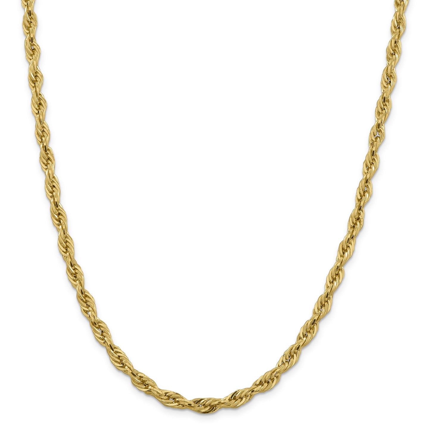 14K 20 inch 5.4mm Semi Solid Rope with Lobster Clasp Chain