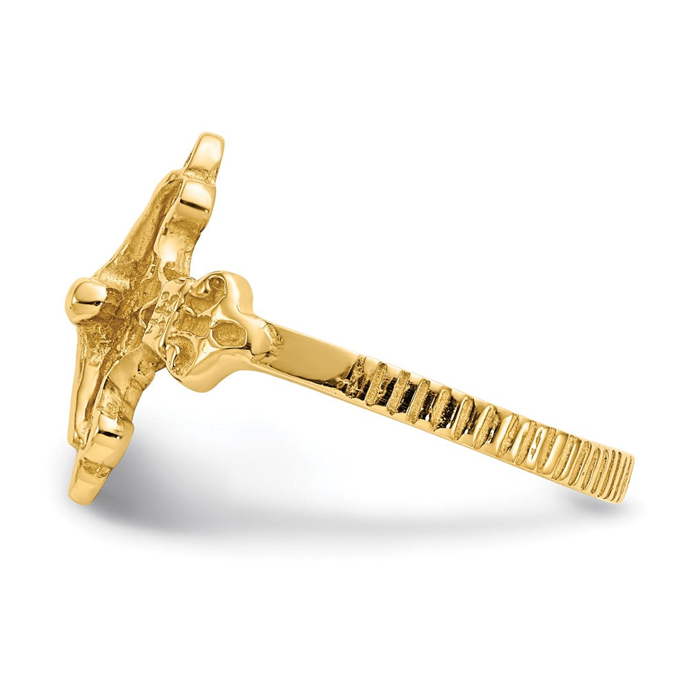 14k Crucifix Ring Size 6