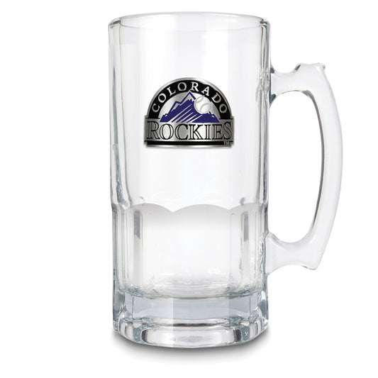 MLB Colorado Rockies Glass 32 ounce Macho Mug