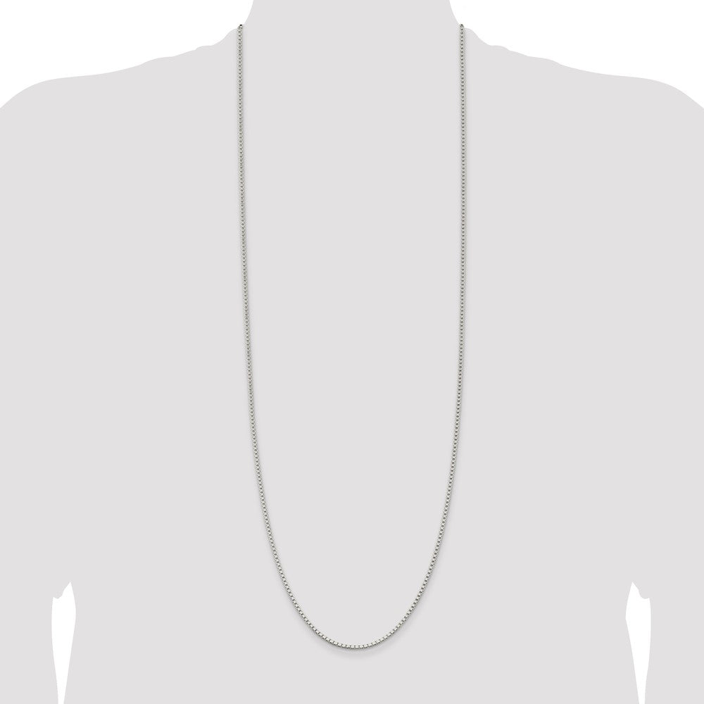 Sterling Silver 2mm Box Chain 36 Inches