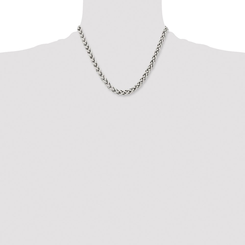 Stainless Steel Polished 18in Necklace