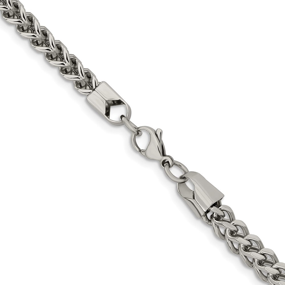 Stainless Steel Polished 5.5mm 24in Franco Chain