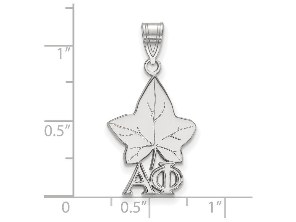 Sterling Silver Official Licensed Greek Sororities Alpha Phi (??) Medium Pendant