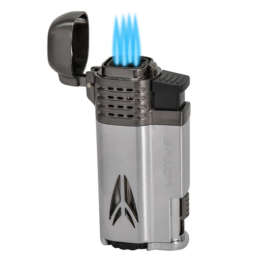 Lotus Lighter Defiant L65 Quad Jet Lighter - Chrome