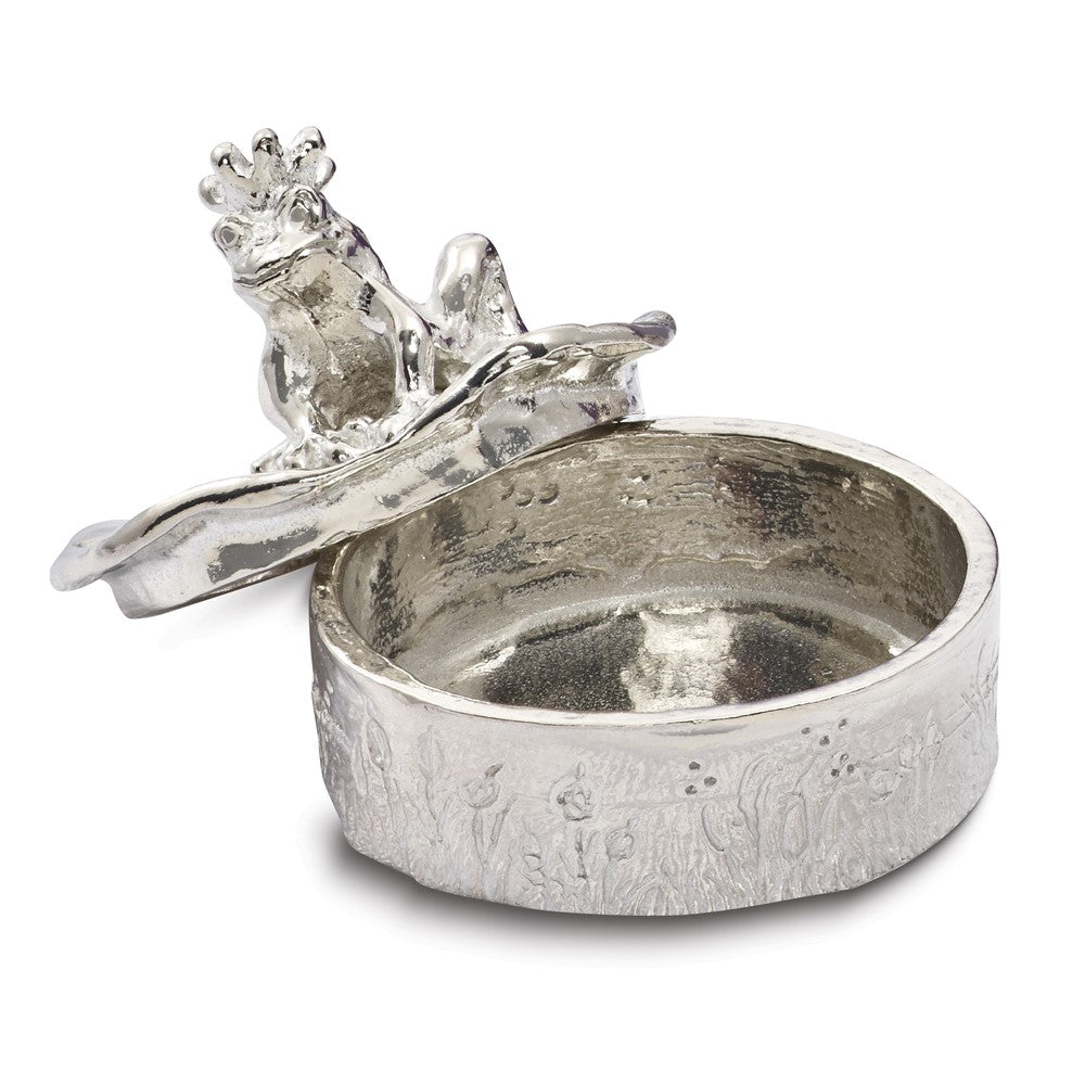 Polished Pewter Frog Prince Tooth Fairy/Trinket Box