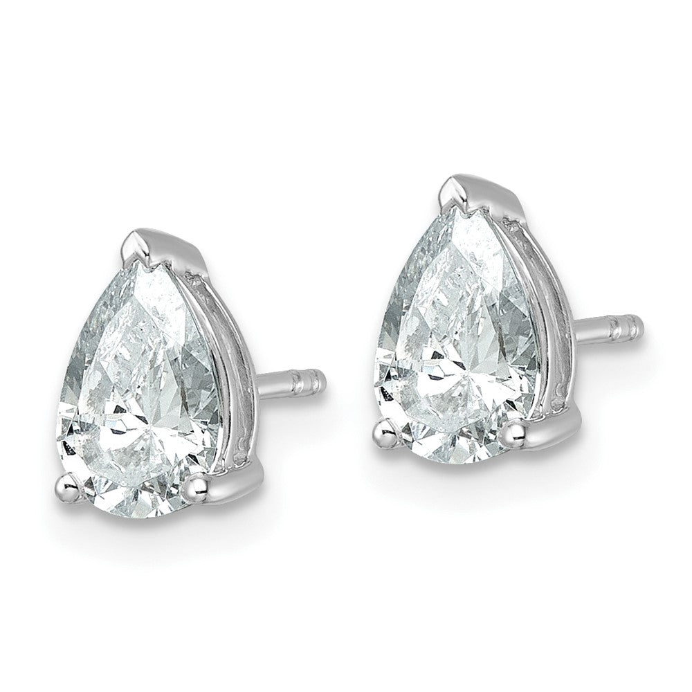 14kw Pear 8x5mm Post Earring Mountings