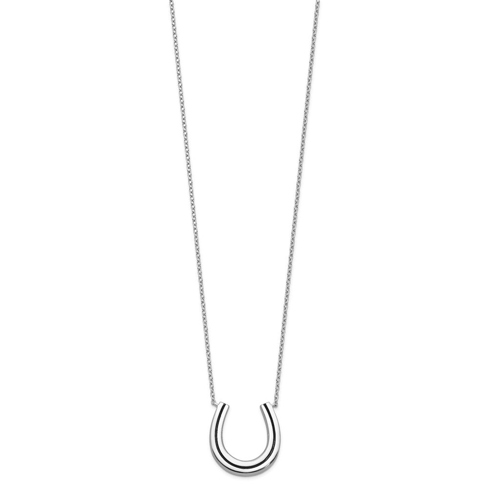 Sterling Silver Lucky Horseshoe Necklace