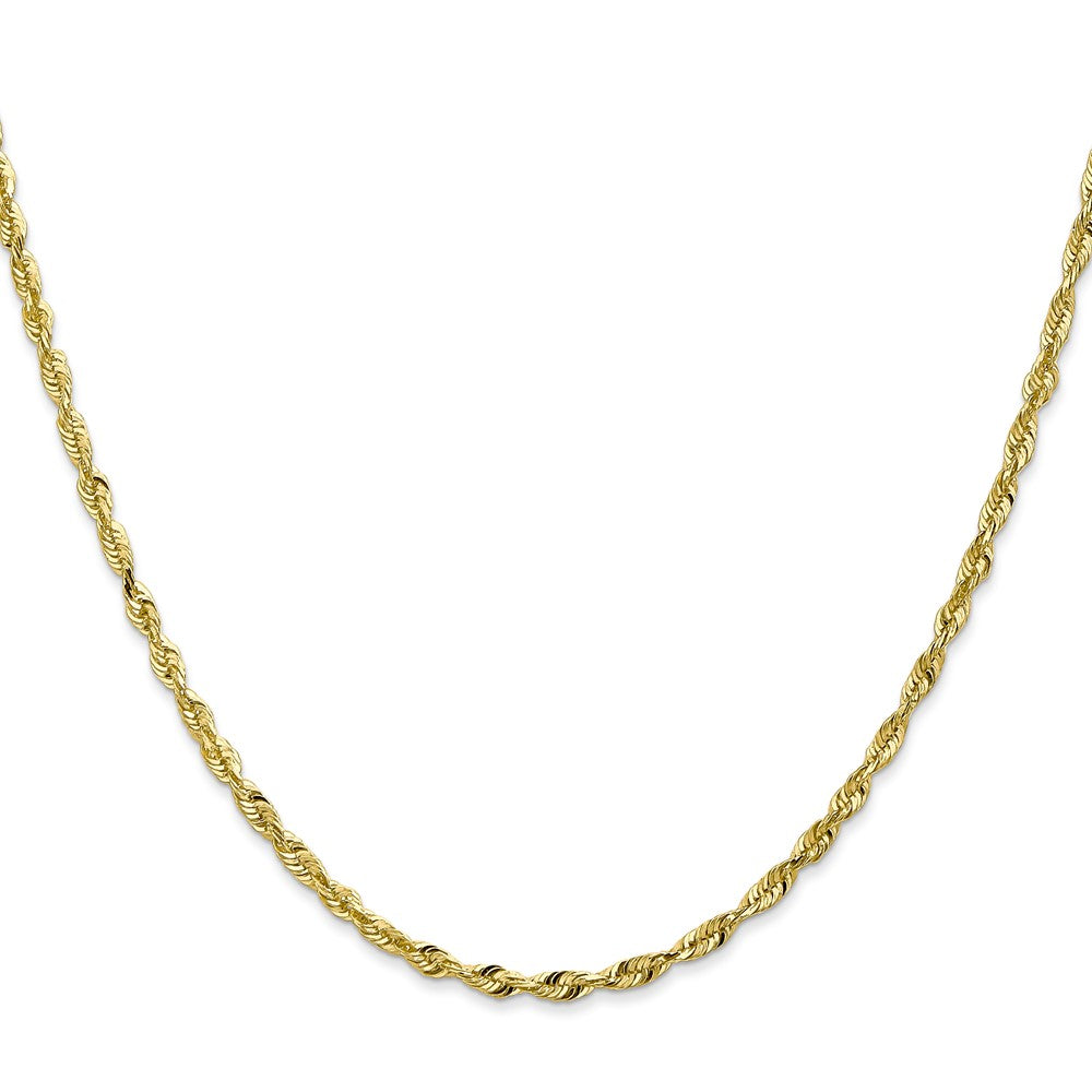 10k 2.50mm Extra-Light Diamond Cut Rope Chain