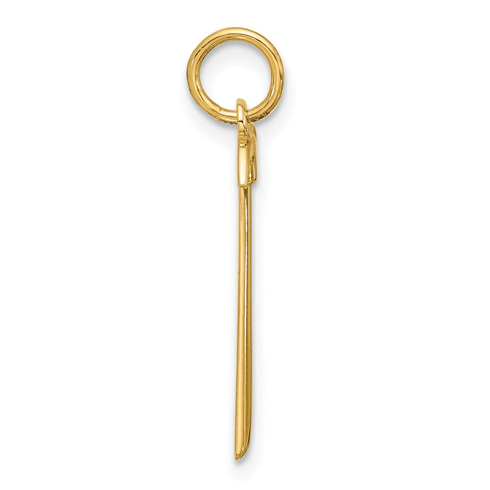 14k Yellow Gold Fancy Hammer