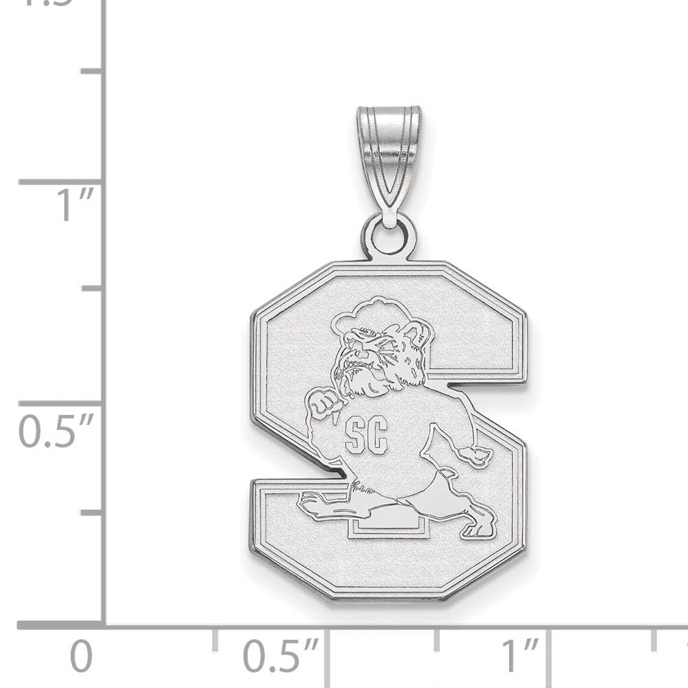 LogoArt Sterling Silver South Carolina State University Large Pendant Necklace