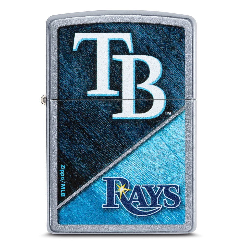 Zippo Street Chrome Tampa Bay Rays Color Image MLB Lighter