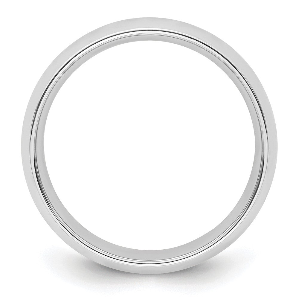10k White Gold 7mm Standard Weight Comfort Fit Wedding Band Size 9.5