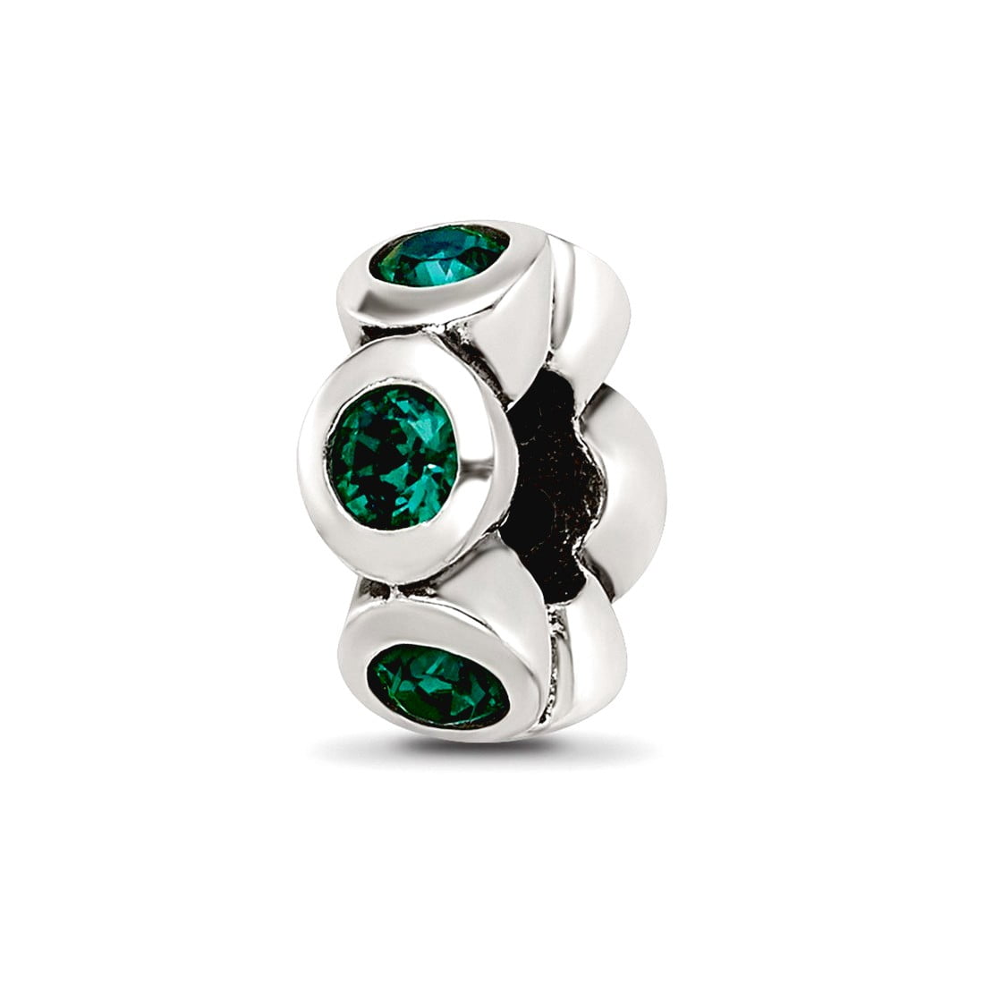 Sterling Silver Reflections May Preciosa Crystal Birthstone Bead