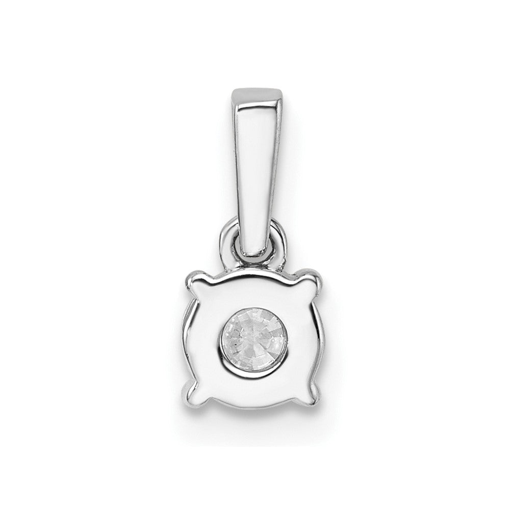 14k White Gold 1/2 carat Lab Grown Diamond VS/SI+ G+ Complete Pendant