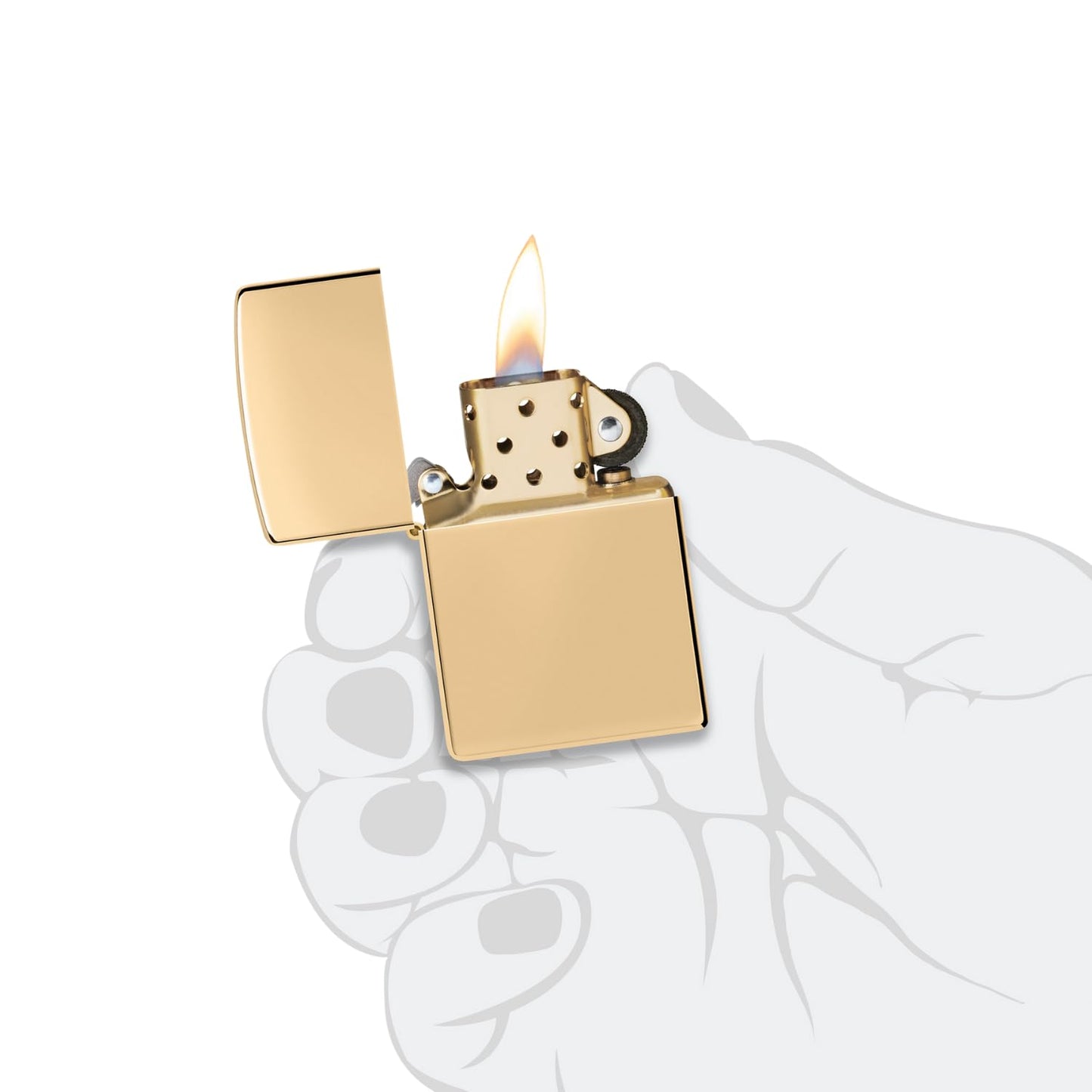 ZIPPO HIGH POLISH BRASS LIGHTER