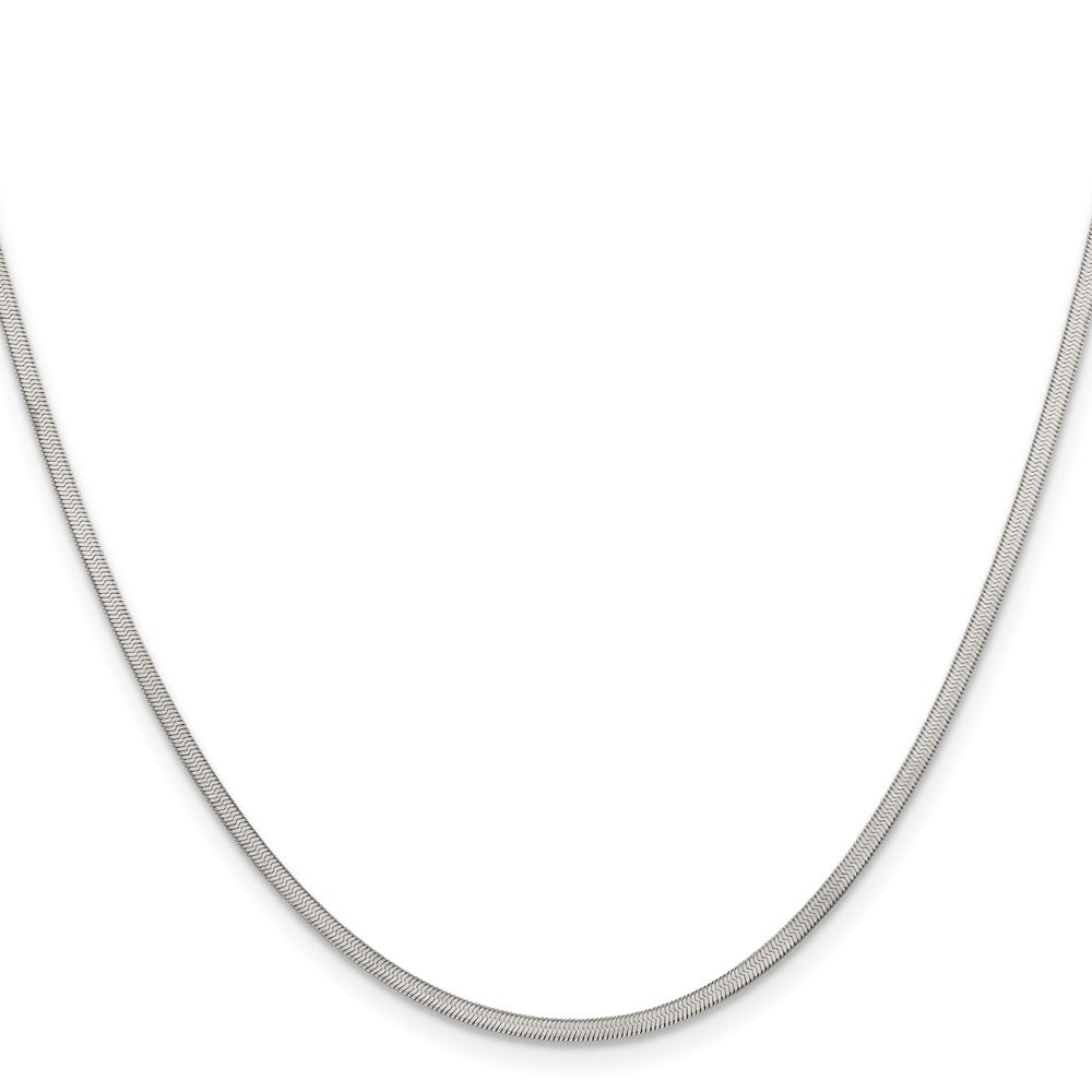 Stainless Steel Polished 1.8mm 20in Herringbone Chain