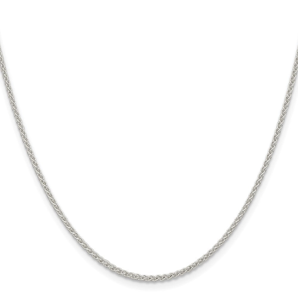 Sterling Silver 1.6mm Round Spiga Chain 36 Inches