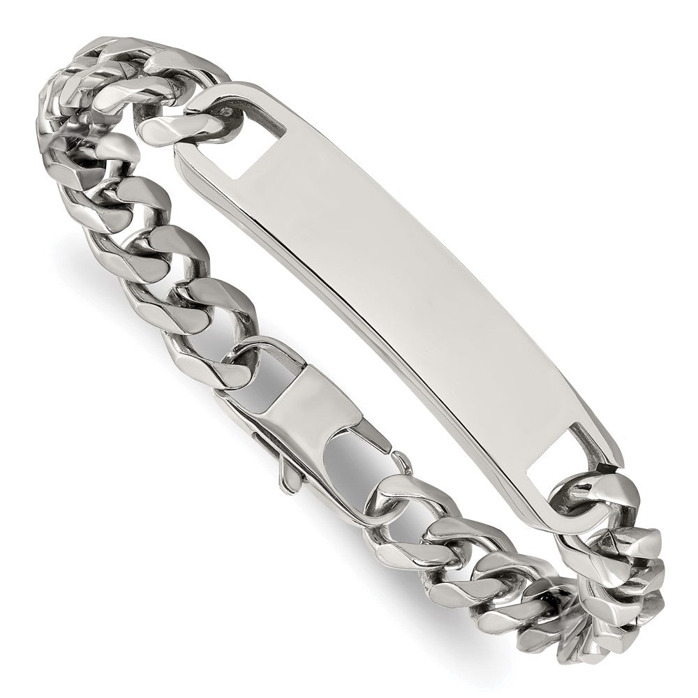Stainless Steel Polished 8.5in ID Bracelet 8.5 inches