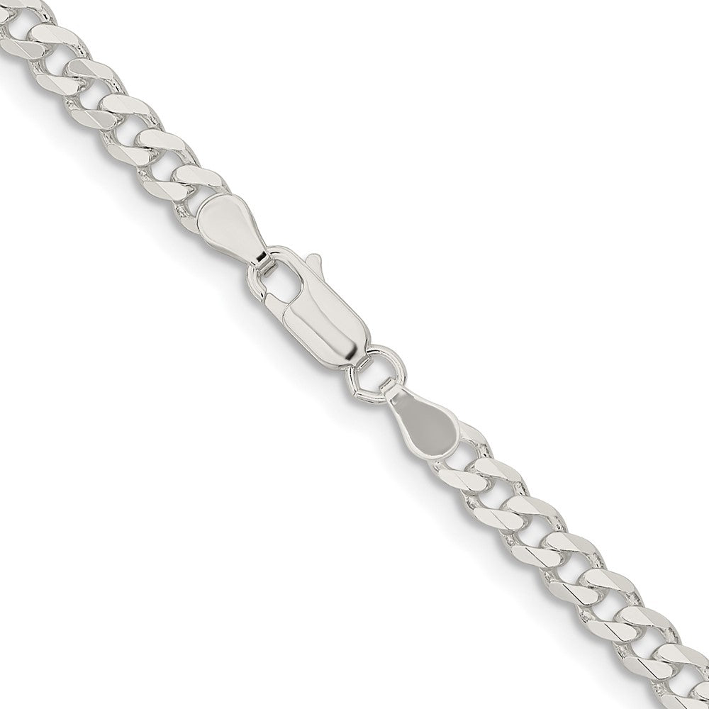 Sterling Silver 4.5mm Curb Chain 18 Inches