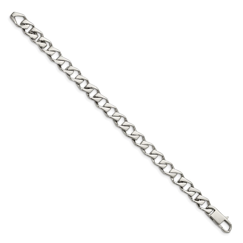 Stainless Steel Polished Fancy Link 8.5in Bracelet 8.5 inches