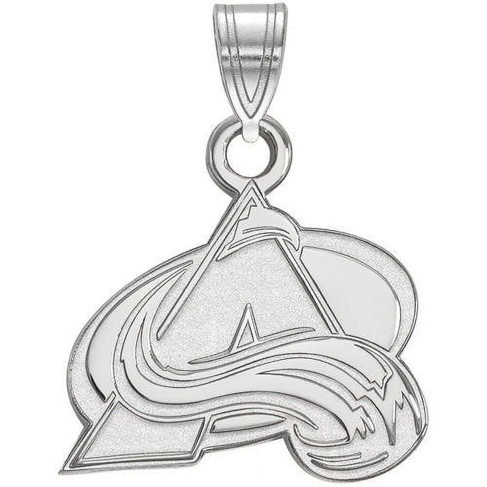 LogoArt 14K White Gold NHL LogoArt Colorado Avalanche Small Pendant