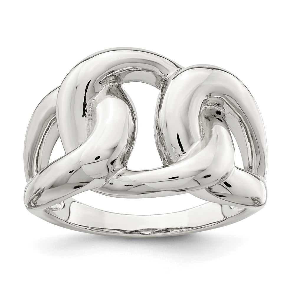 Sterling Silver Linked Knot Ring