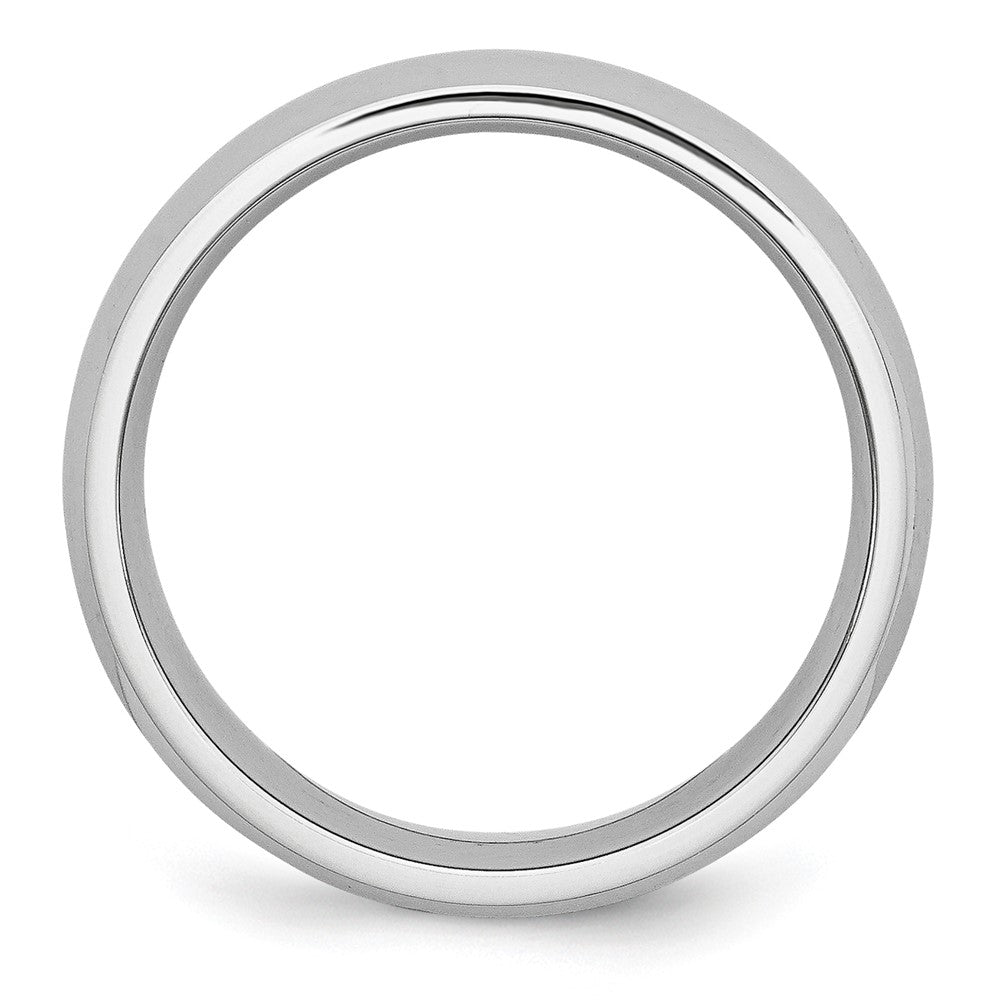 Cobalt Polished 7mm Half Round Band Size - 8