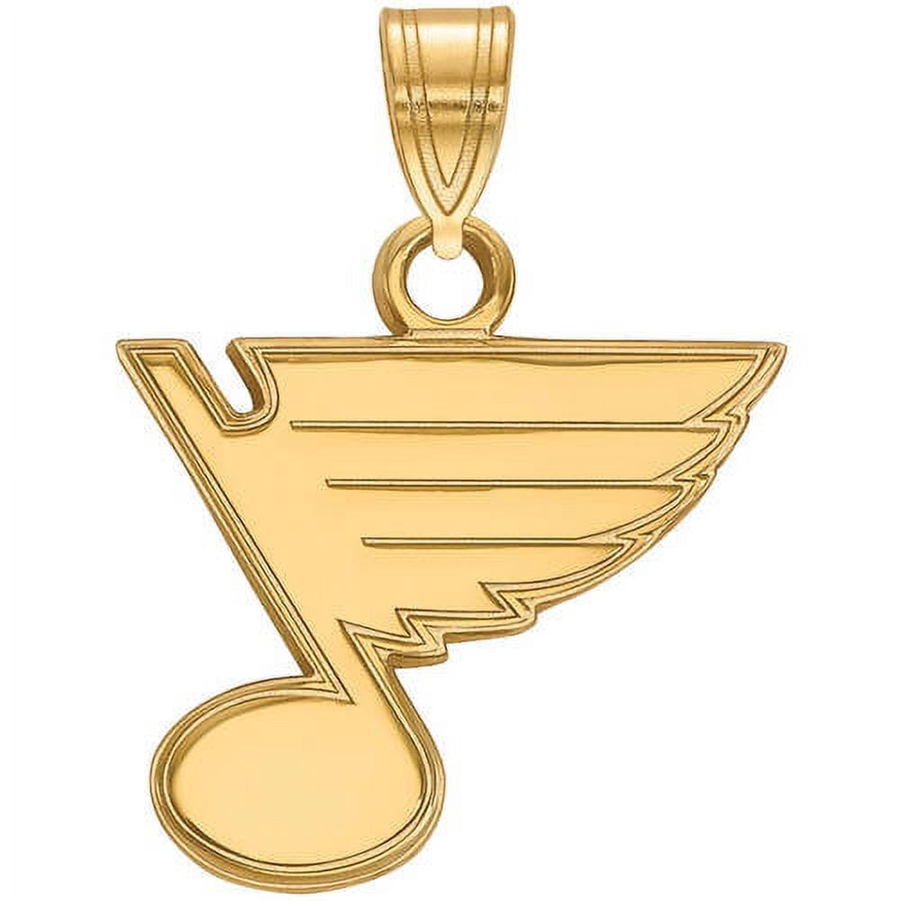 LogoArt 10K Yellow Gold NHL LogoArt St. Louis Blues Small Pendant