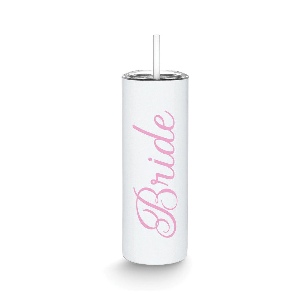 Stainless Steel Bride 20oz Skinny Tumbler