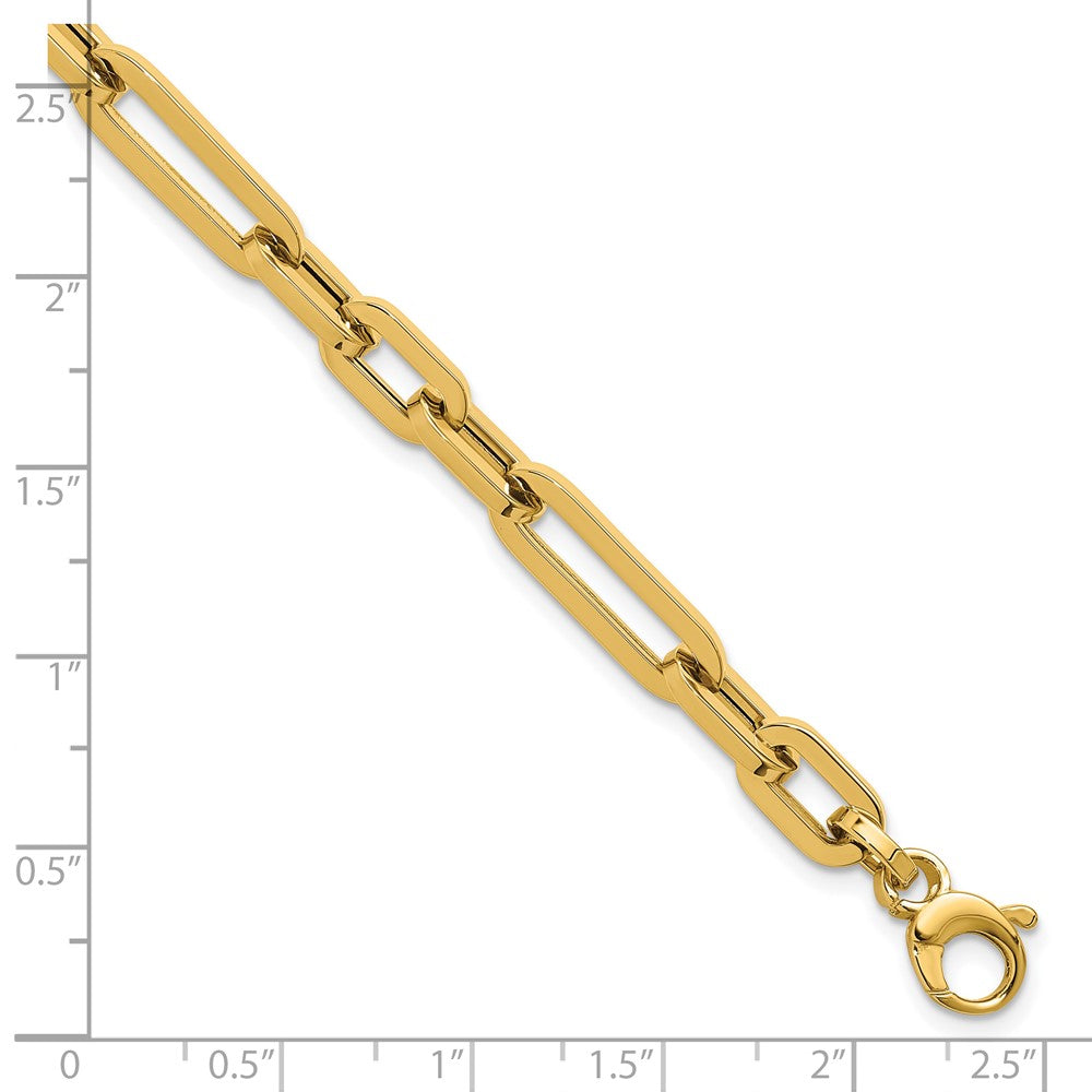14K Polished Fancy Link Bracelet 7.5  inches